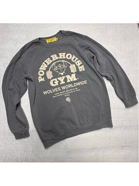Men's DARC SPORT Powerhouse Gym Wolves Worldwide Gray Sweatshirt Medium